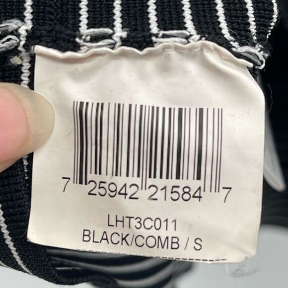 BCBG Maxazria Mini Pencil Skirt Alisa Bandage Striped Pull-On Black White Medium - Picture 6 of 8